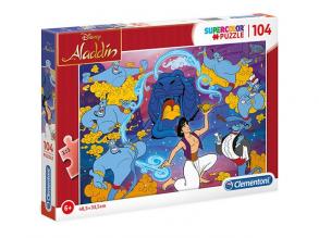 Aladdin Supercolor puzzle 104db-os - Clementoni