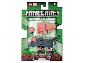 Minecraft: Páncélozott farkas karakter figura - Mattel