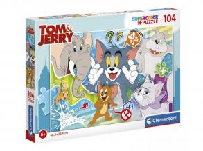 104 db-os Super color puzzle - Tom és Jerry 3