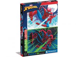 Marvel: Pókember fluoreszkáló puzzle 104db-os - Clementoni