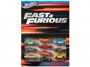 Hot Wheels: Fast & Furious 10 darabos kisautó szett 1/64  Mattel