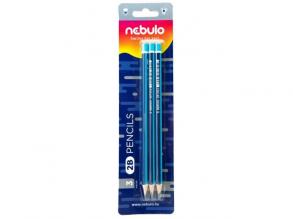 Nebulo: Grafit Ceruza háromszög alakú 2B 3db-os szett