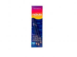 Nebulo: Kék háromszögletű színes ceruza 1db