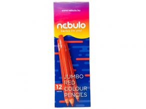 Nebulo: Piros háromszögletű Jumbo színes ceruza 1db