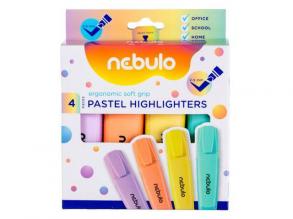 Nebulo: Pasztell szövegkiemelő 2-5mm-es 4db-os szett