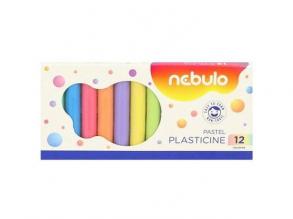 Nebulo: Pasztell színű gyurma szett 12db-os 200g