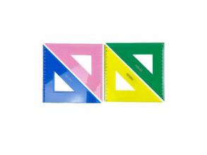 Nebulo: Háromszög alakú 45 fokos vonalzó több színváltozatban 1db
