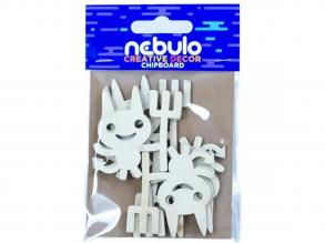 Nebulo: Ördögök karton dekoráció 6db-os szett