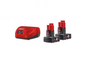 Milwaukee M12 NRG-402 2 x 4.0Ah 12V töltővel/akkumulátor szett