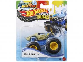 Hot Wheels Monster Trucks: Night Shifter színváltós autó 1/64 - Mattel