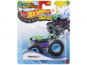 Hot Wheels Monster Trucks: Twin Mill színváltós autó 1/64 - Mattel