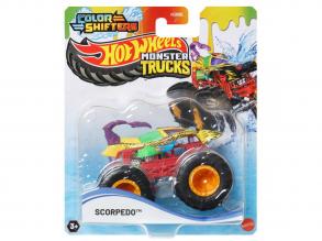 Hot Wheels Monster Trucks: Színváltós monster kisautó - Scorpedo - Mattel
