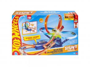 Hot Wheels Stunt Tracks: Ütközés a levegőben pályaszett kisautóval  Mattel