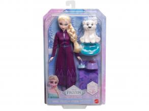 Jégvarázs: Elza és a kis jegesmackó játékfigura szett - Mattel