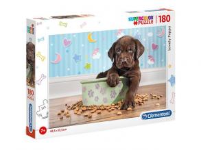 Imádnivaló kutyakölyök Supercolor puzzle 180 db-os - Clementoni