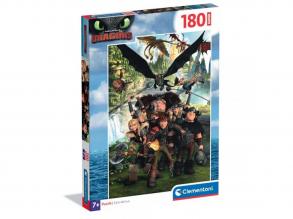 Így neveld a sárkányodat 180db-os super puzzle - Clementoni