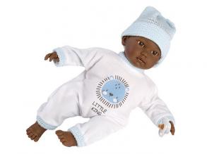 Llorens: Cuqui síró afroamerikai fiú baba 30 cm