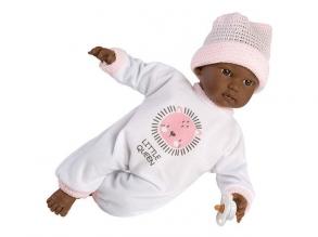Llorens: Cuca síró afroamerikai kislány baba 30 cm