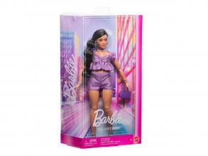 Barbie Fashion Deluxe lila rövidnadrágos baba