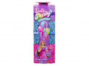 Barbie Party Unbox Glam baba meglepetés kiegészítőkkel, rózsaszín