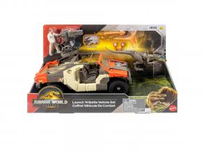 Jurassic World: Újjászületés harci jármű készlet kilövővel és Velociraptorral  Mattel