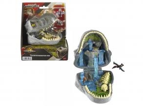 Jurassic World: Újjászületés Micro Adventures T-Rex mini játékszett - Mattel