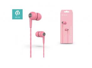 Devia ST310454 Kintone rózsaszín mikrofonos fülhallgató