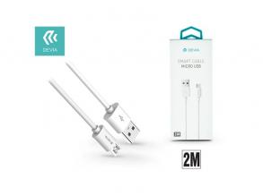 Devia ST312045 Smart 2m fehér micro USB adat- és töltőkábel