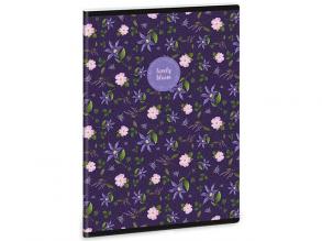 Ars Una: Lovely Bloom Wild Rose extra kapcsos kockás füzet A/5
