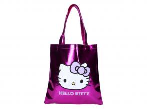 Hello Kitty metál pink bevásárlótáska