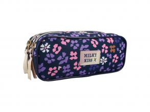 Milky Kiss vadvirágos kék tolltartó