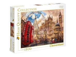 Clementoni: Vintage London 1500 db-os puzzle - High Quality Collection