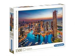 Dubai jachtkikötője HQC 1500 db-os puzzle - Clementoni