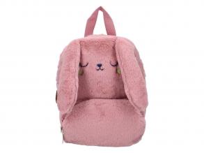 Plüss nyuszis pink hátizsák
