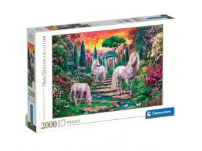 Unikornisok kertje HQC puzzle 2000db-os - Clementoni