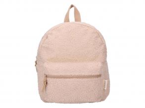 Bézs plüss hátizsák