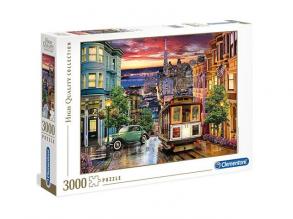 San Francisco HQC puzzle 3000db-os - Clementoni
