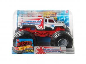 Hot Wheels: Monster Trucks Oversized Rescue Rampager monster autó 1/24 - Mattel