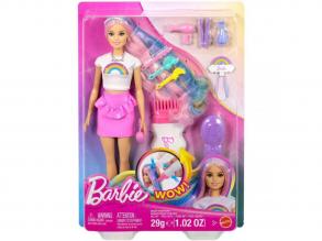 Barbie: Tündöklő Szivárványhaj baba kiegészítőkkel - Mattel