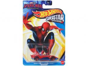 Hot Wheels: Superstar Speeders Pókember El Segundo Coupé kisautó 1/64 - Mattel