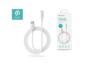 Devia ST344602 1,5m USB Type-C fehér töltő és adatkábel