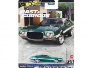 Hot Wheels: Halálos Iramban 1972 Ford Gran Torino Sport zöld kisautó 1/64 - Mattel