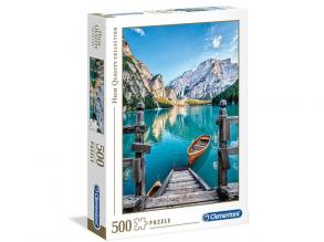 Braies tó Olaszország HQC 500 db-os puzzle - Clementoni