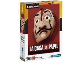 A nagy pénzrablás: Dali maszk 500db-os puzzle - Clementoni