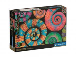 Colorboom Collection: Színes kaméleonok 500 db-os Compact puzzle - Clementoni