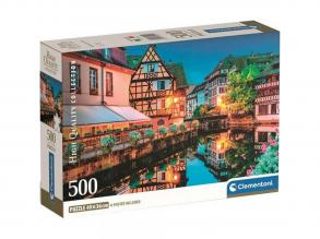 Kivilágított város HQC 500 db-os Compact puzzle - Clementoni