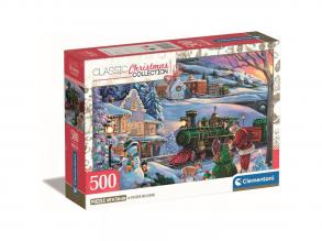 Karácsonyi vonat 500db-os puzzle - Clementoni