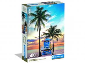 Miami Beach, Florida HQC 500 darabos puzzle - Clementoni