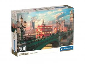 Westminster híd naplementében 500 db-os HQC kompakt puzzle - Clementoni