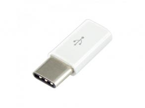 Sbox AD.USB-C W/R USB 2.0 anya - Type-C apa fehér adapter